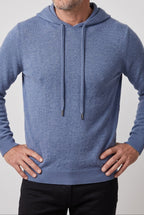 Men's Knitted Hooded Sweater – Drawstring Pullover