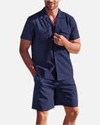 Men's Linen Shirt and Shorts Set