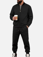 Men's Zip-Up Jacket and Trousers Set