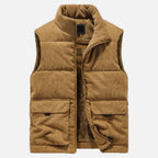 Men's Corduroy Gilet with Front Pockets
