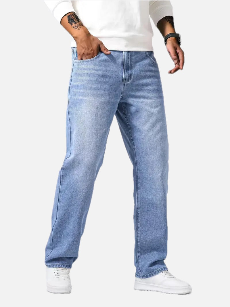 Men's Loose Fit Five-Pocket Jeans