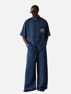Men's Oversized Striped Resort Shirt