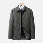 Men's Quilted Jacket with Classic Collar