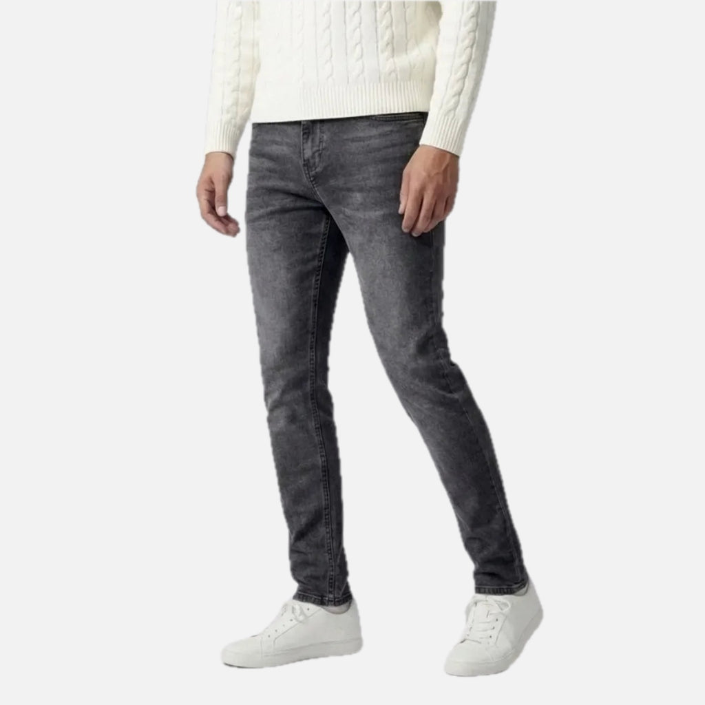Men's Slim Fit Light Wash Stretch Jeans