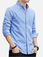 Men's Slim Fit Shirt with Chest Pocket