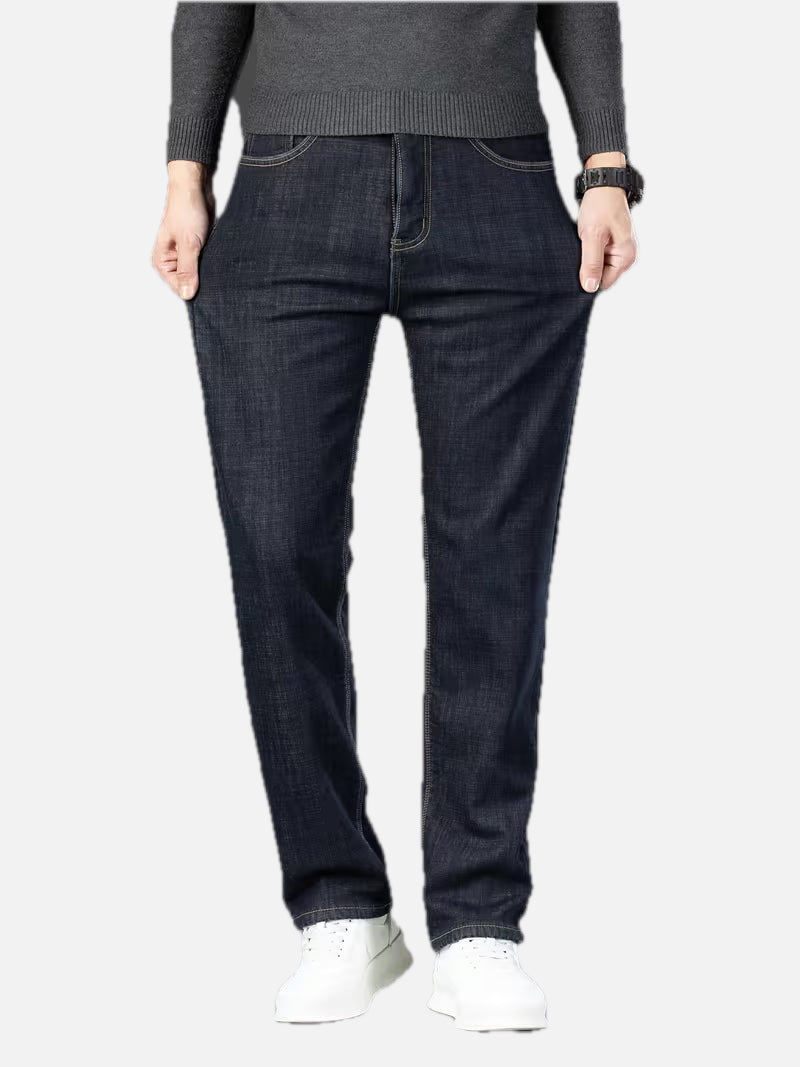 Men's Straight Leg Fleece-Lined Jeans