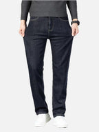 Men's Straight Leg Fleece-Lined Jeans