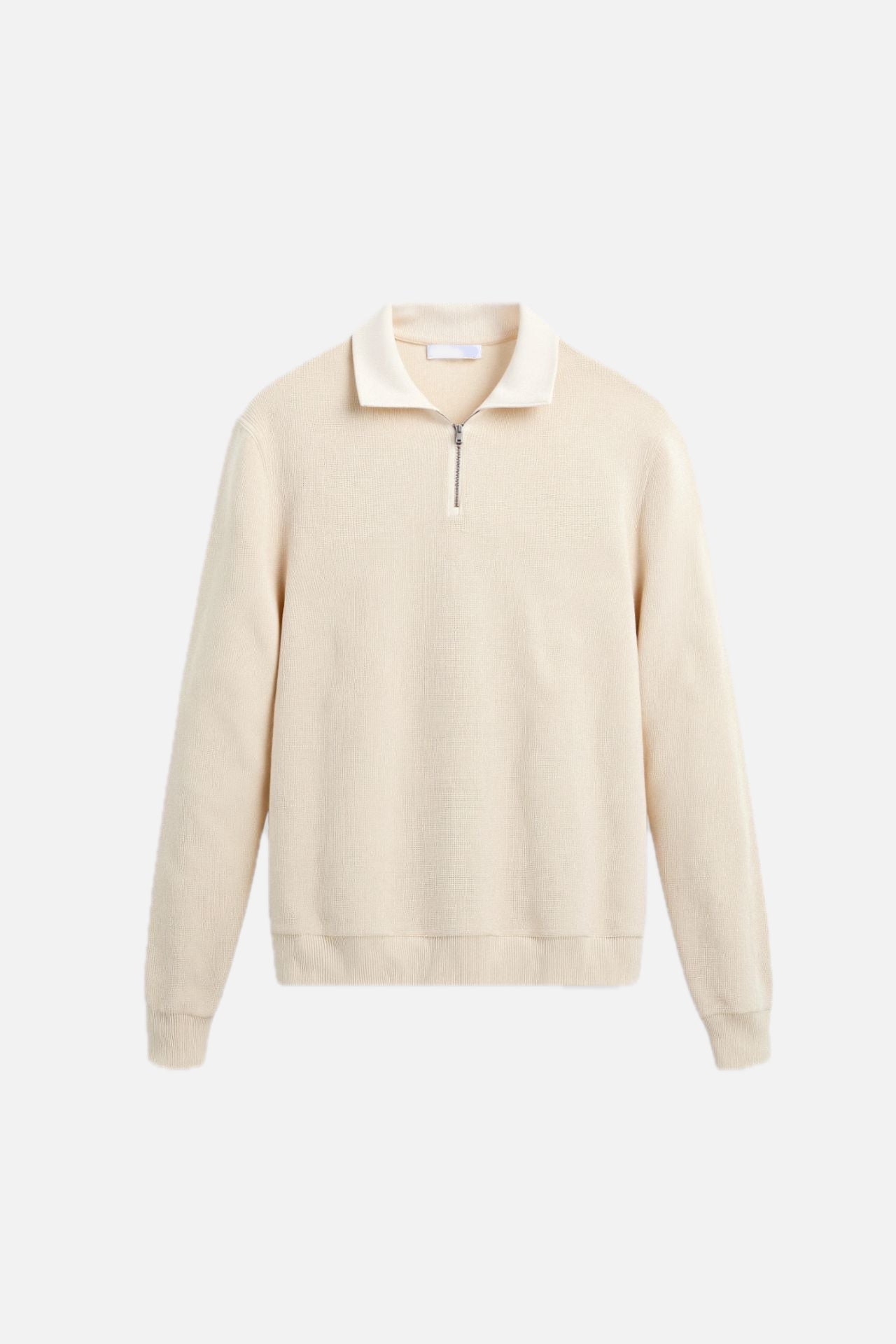 Men's Zip Neck Knitted Jumper