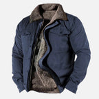 Men's Quilted Jacket with Water-Repellent Finish