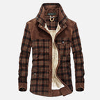 Men's Checked Cotton-Blend Jacket