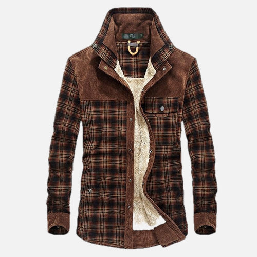 Men's Checked Cotton-Blend Jacket