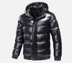 Men's Puffer Jacket with Detachable Hood