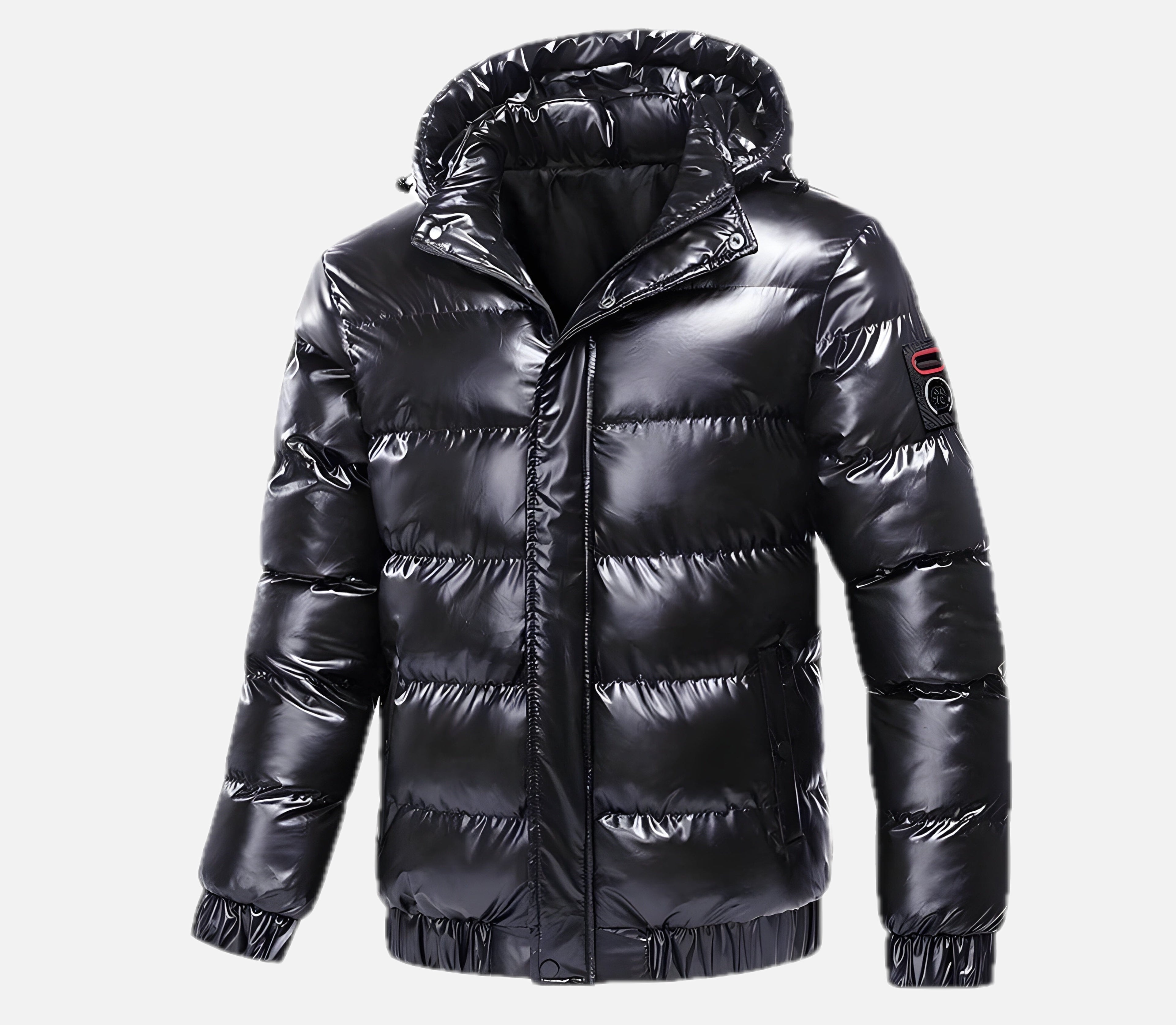 Men's Puffer Jacket with Detachable Hood