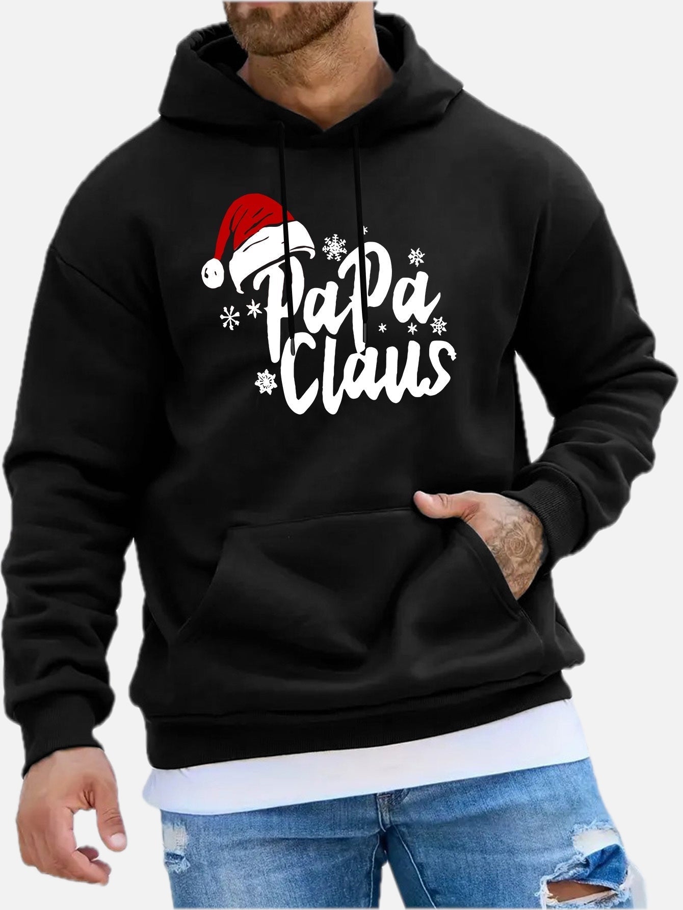 Men's Christmas Print Hoodie