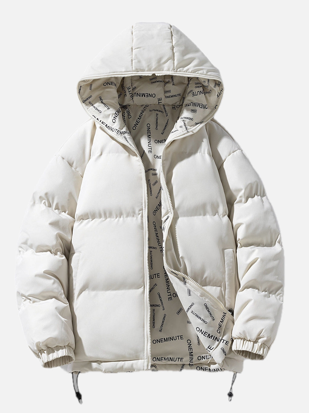 Men's Reversible Quilted Jacket with Hood