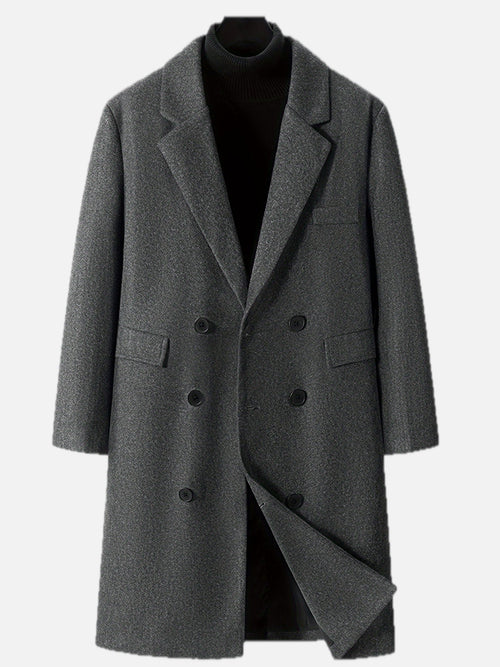 Men's Double-Breasted Winter Coat