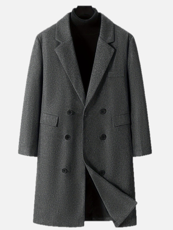 Men's Double-Breasted Winter Coat