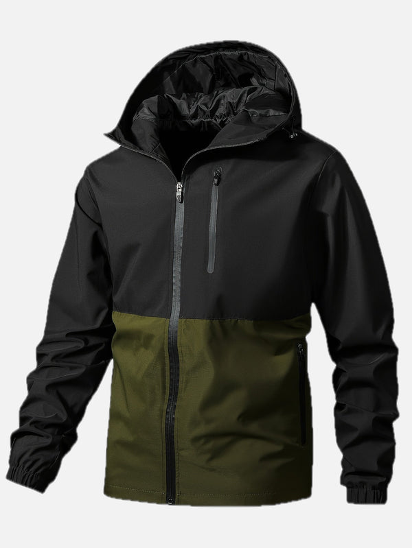 Men's Windproof Jacket with Multiple Pockets