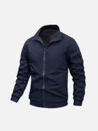 Men's Cotton Jacket with Stand Collar