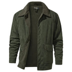 Men's Parka with Shearling-style Collar