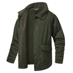 Men's Parka with Shearling-style Collar
