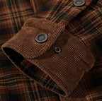 Men's Printed Field Jacket – Borg-Lined Cotton-Blend Outerwear