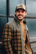 Men's Printed Field Jacket – Borg-Lined Cotton-Blend Outerwear
