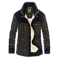 Men's Printed Field Jacket – Borg-Lined Cotton-Blend Outerwear