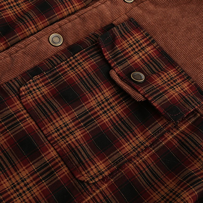 Men's Printed Field Jacket – Borg-Lined Cotton-Blend Outerwear