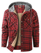 Men's Printed Fleece-Lined Jacket – Relaxed Hooded Layer