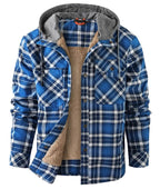 Men's Printed Fleece-Lined Jacket – Relaxed Hooded Layer