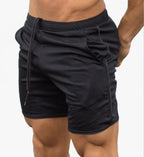 Men's Lightweight Athletic Shorts – Drawstring Elastic-Waist Training