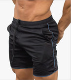 Men's Lightweight Athletic Shorts – Drawstring Elastic-Waist Training