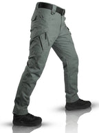 Men's Tapered Utility Cargo Trousers – Multi-Pocket Full-Length Outdoor