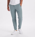 Men's Slim-Fit Stretch Trousers – Tapered Casual Pants
