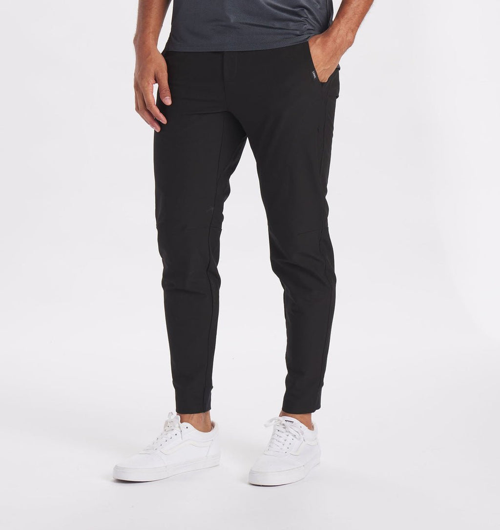 Men's Slim-Fit Stretch Trousers – Tapered Casual Pants