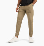 Men's Slim-Fit Stretch Trousers – Tapered Casual Pants