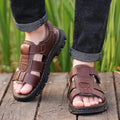 Men's Adjustable Comfort Sandals – Open-Toe Walking Sandals