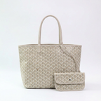 Women's Patterned Tote Bag with Matching Pouch - Large Shopper Bag