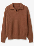 Men's Slim-fit Jumper with V-Neck