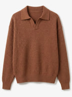 Men's Slim-fit Jumper with V-Neck