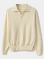 Men's Slim-fit Jumper with V-Neck