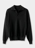 Men's Slim-fit Jumper with V-Neck