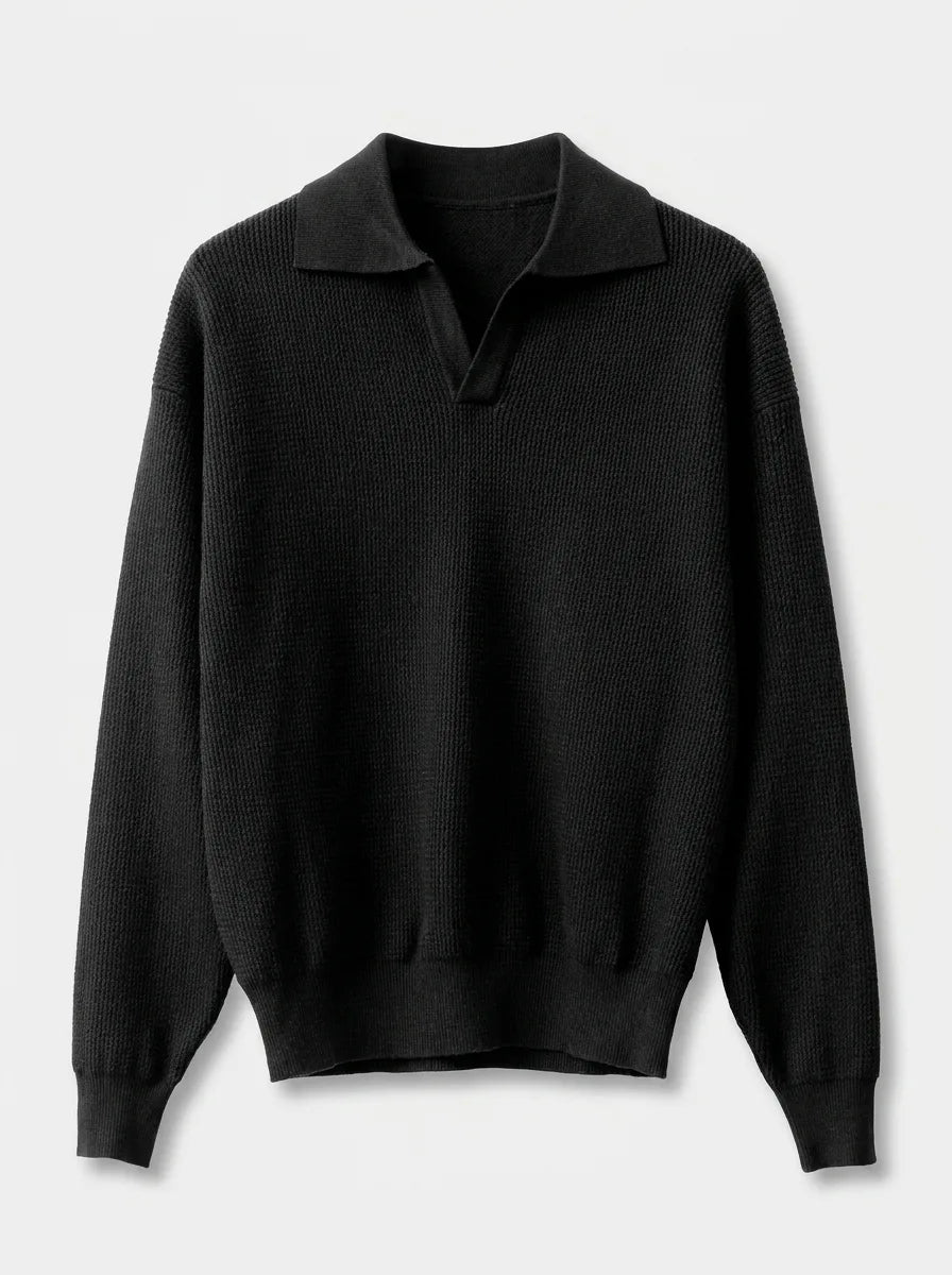 Men's Slim-fit Jumper with V-Neck