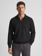Men's Slim-fit Jumper with V-Neck