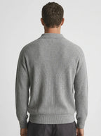Men's Slim-fit Jumper with V-Neck