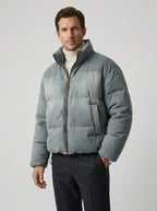 Men's Puffer Jacket with High Collar – Style 2