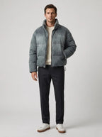 Men's Puffer Jacket with High Collar – Style 2