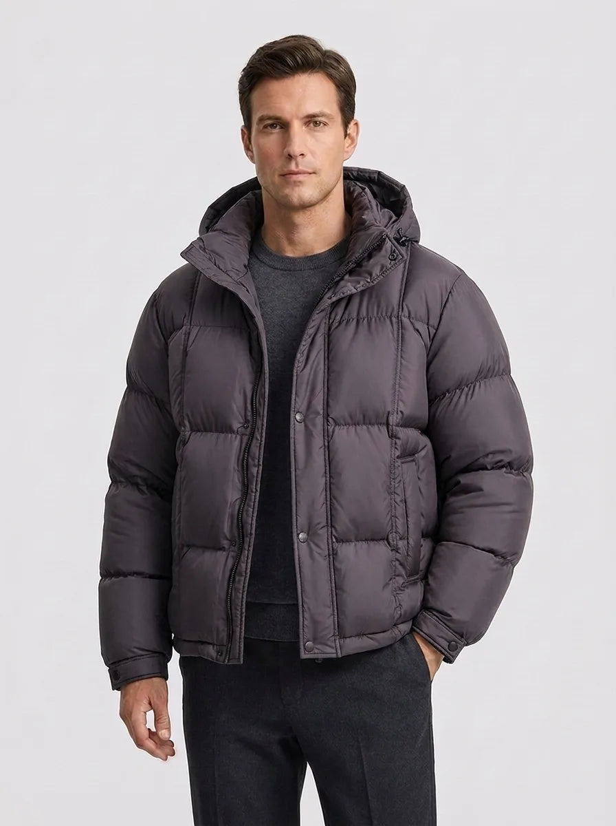 Men's Puffer Jacket with Hood – Style 6
