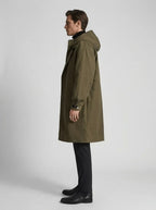 Men's Oversized Trench Coat with Hood